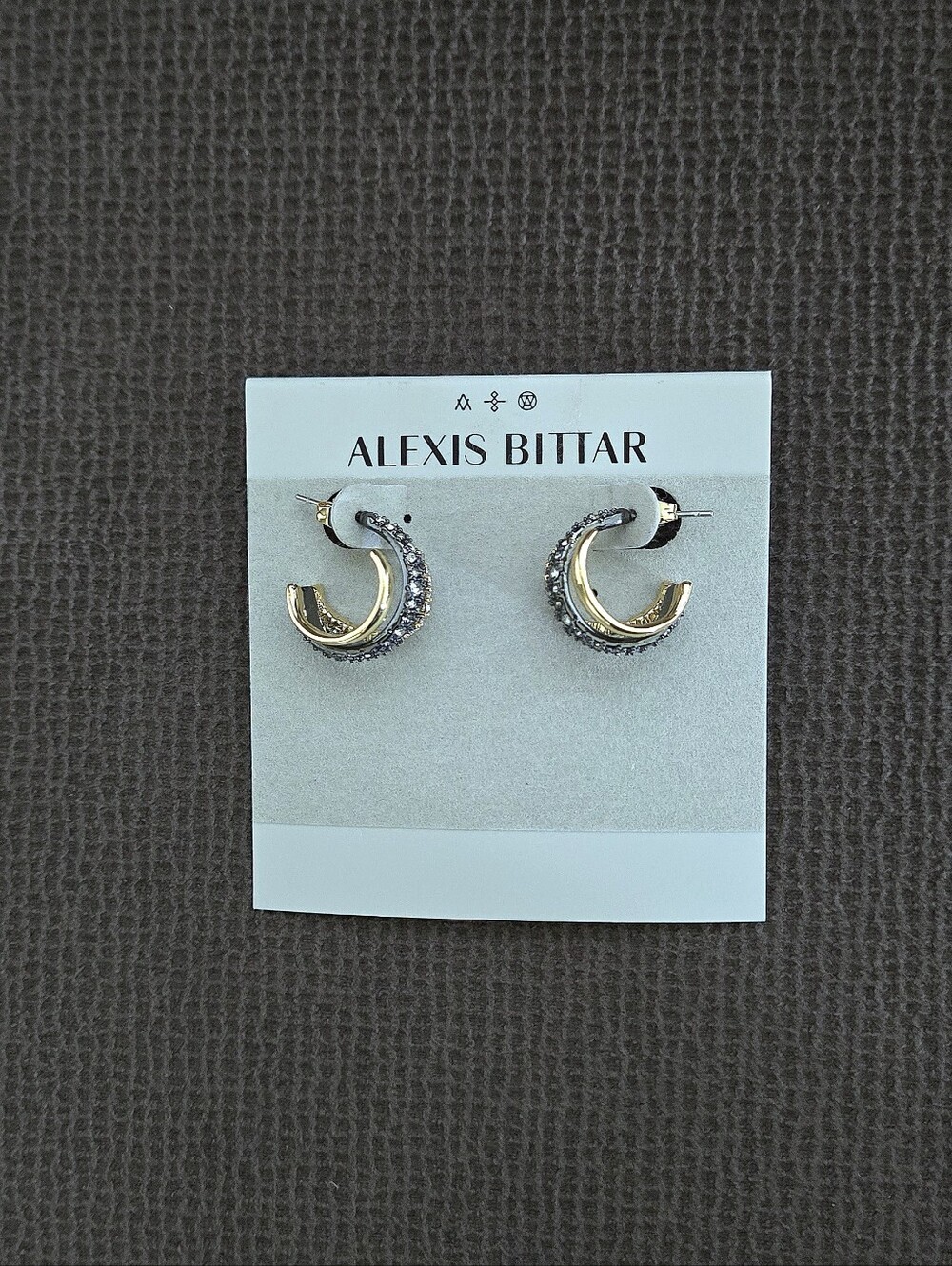 ✨️HP✨️ Alexis Bittar Crystal💎 Orbit 3-Row Hoop Earrings - Picture 8 of 16
